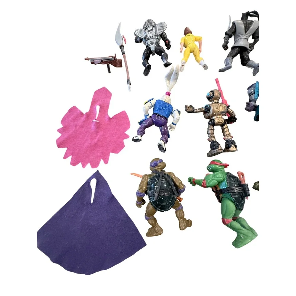 Vintage TMNT Action Figure Lot Playmates 80s 90s Turtles Shredder April ONeil